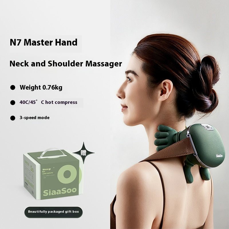 Electric Neck & Shoulder Massager – 4D Kneading Wireless Massage Shawl with Heat | Pain Relief for Neck, Back & Shoulders
