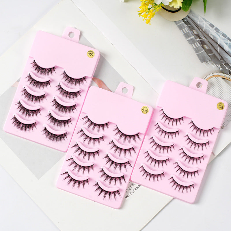 Manga Lashes – 5 Pairs Natural Wispy Anime Cosplay Eyelashes