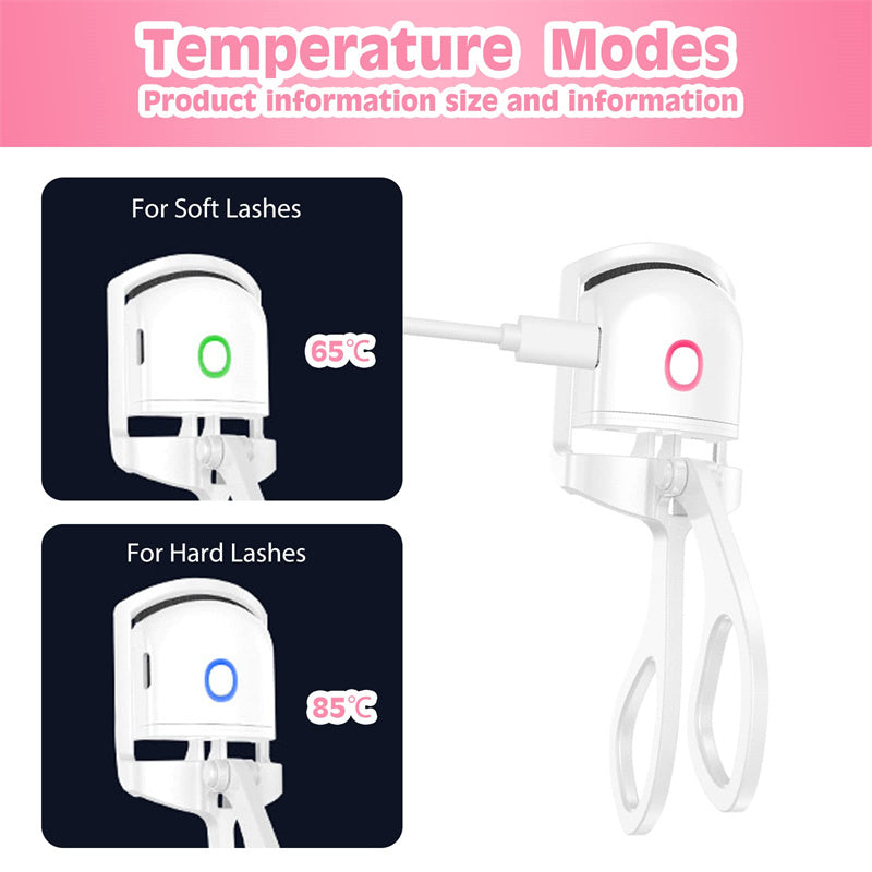 Heated Eyelash Curler – Rechargeable Electric Lash Curler
