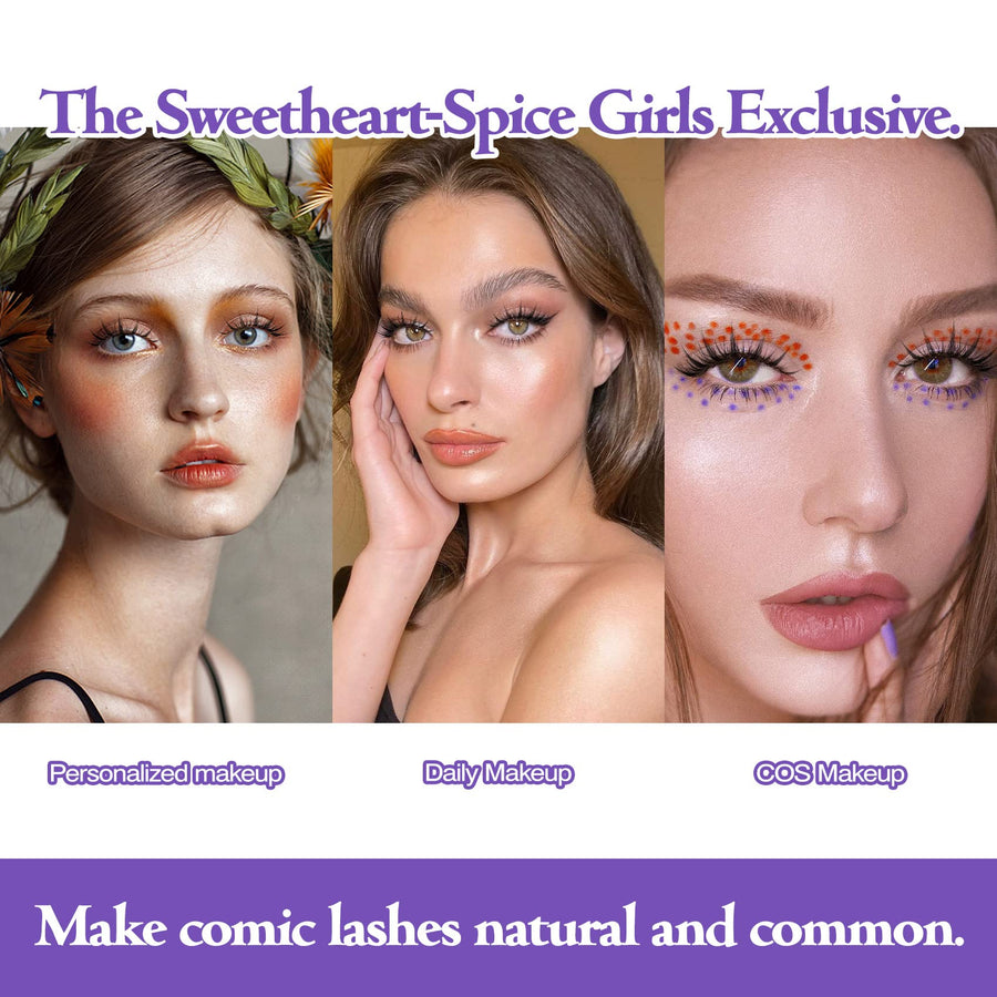 Manga Lashes – 5 Pairs Natural Wispy Anime Cosplay Eyelashes