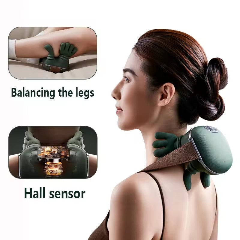 Electric Neck & Shoulder Massager – 4D Kneading Wireless Massage Shawl with Heat | Pain Relief for Neck, Back & Shoulders