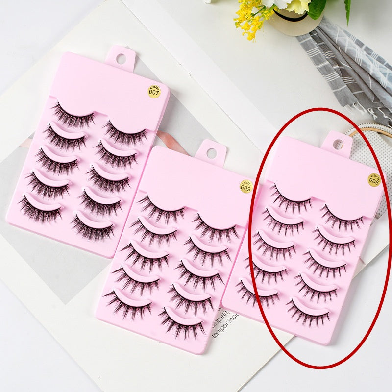 Manga Lashes – 5 Pairs Natural Wispy Anime Cosplay Eyelashes