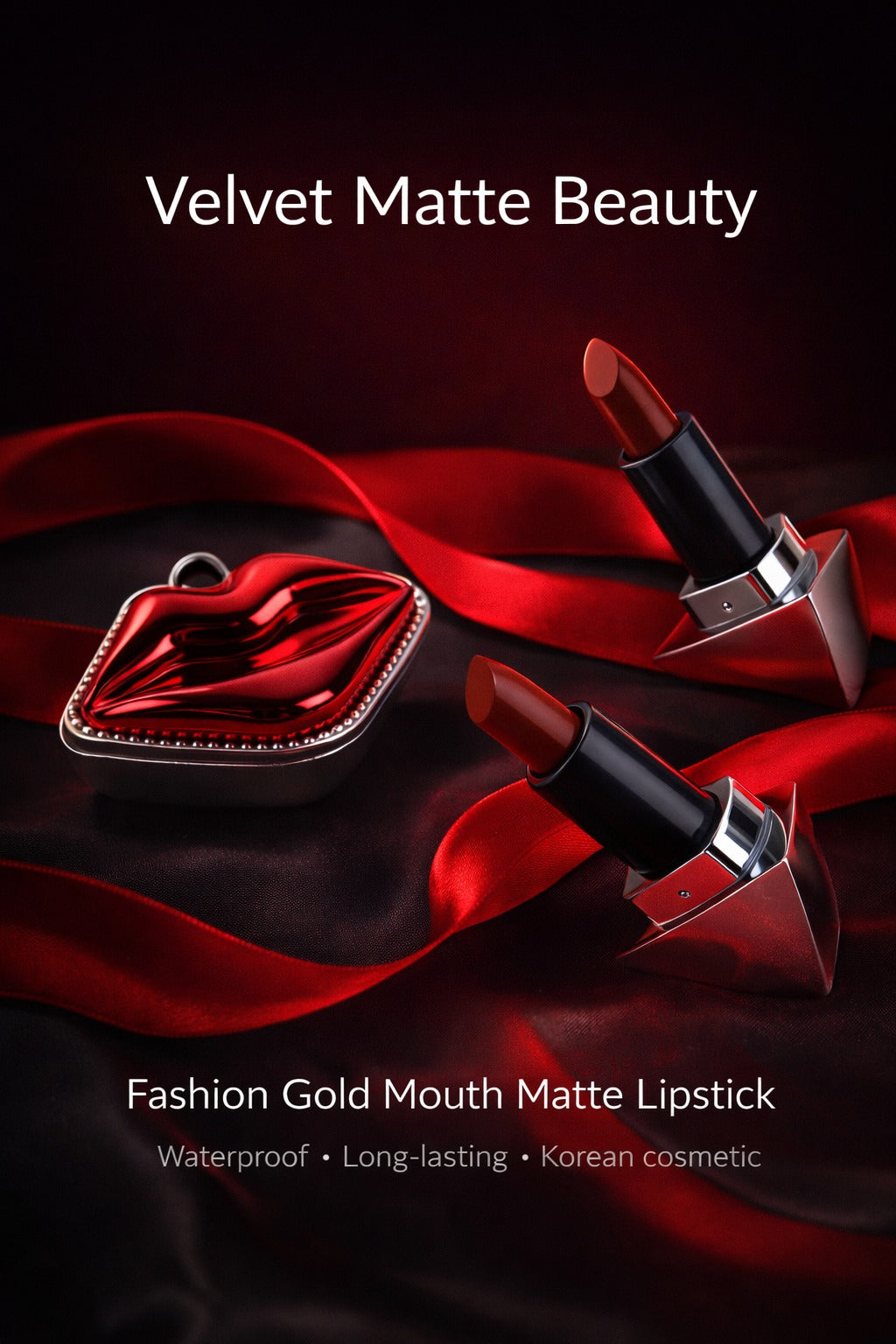 Fashion Gold Mouth Matte