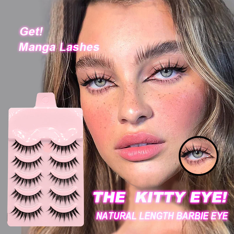 Manga Lashes – 5 Pairs Natural Wispy Anime Cosplay Eyelashes